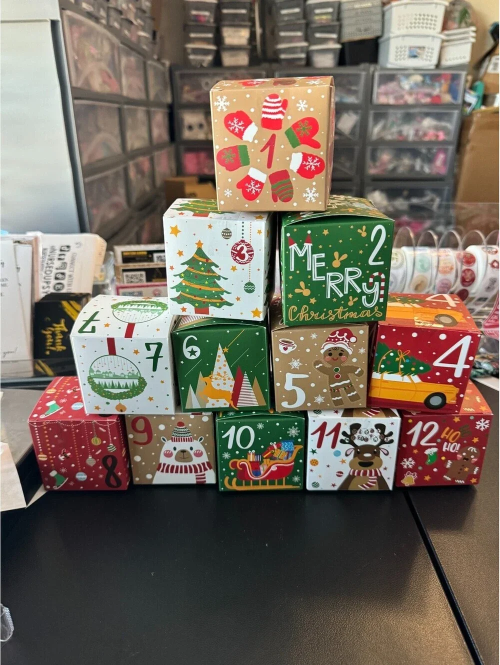 12 Days Girls Christmas Advent Calendar Multi-Item